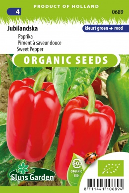 Sweet Pepper Jubilandska BIO (Capsicum) 25 seeds SL
